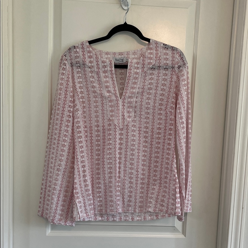 Snazzie boho eyelet top size medium